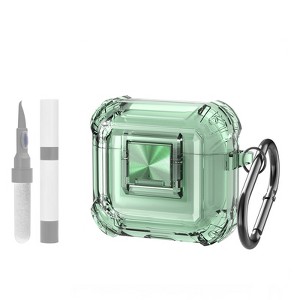 HTUTWOO Compatible Airpods Pro 2 Case, Clear Case Cover, Full Drop Protection, with Secure Lock Clip and Cleaning Kit - 1 of 4