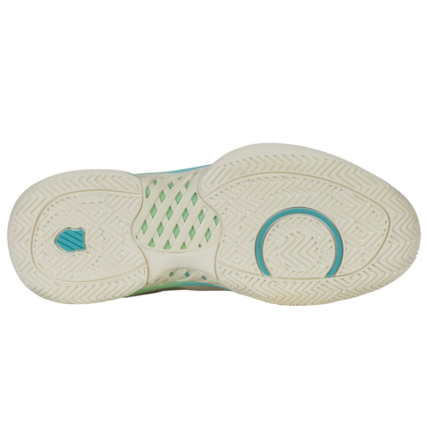 Женские кроссовки K-Swiss Express Light Pickleball Shoe (Egret/Patina Green), цвет: Зелёный — фото 6