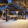 EROMMY 13 Ft W x 10 Ft D, Aluminum Patio Gazebo - 4 of 4