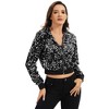 Anna-Kaci Women's Sequin Zip-Up Hooded Jacket with Ribbed Hem and Long Sleeves for Party Wear - 2 of 4