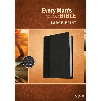 Every Man's Bible-NIV-Large Print - (Leather Bound)