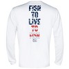 Fintech Fish To Live To Fish Sun Defender UV Long Sleeve Shirt - Brilliant White - 2 of 2