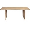 HomeRoots 80" Natural Wood Double Pedestal Base Dining Table - 4 of 4