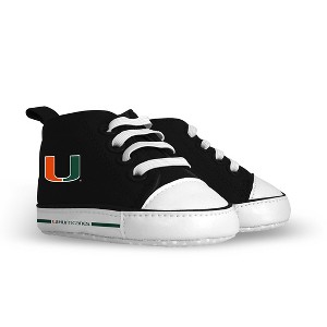 BabyFanatic Pre-Walkers High-Top Unisex Baby Shoes -  NCAA Miami Hurricanes - 1 of 4