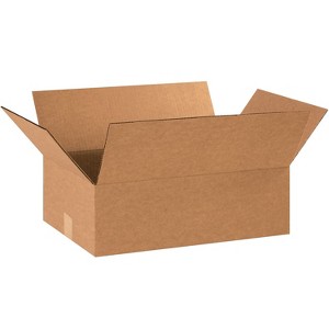 Box Partners Flat Corrugated Boxes 19" x 13" x 6" Kraft 25/Bundle 19136 - 1 of 4