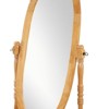 SEVOBAL Bathroom Vanity Mirrors Elegant Round Mirror with Durable Anti Rust Aluminum Frame Compact Functional, Oak, 22.5"*16"*59.25" - 3 of 4