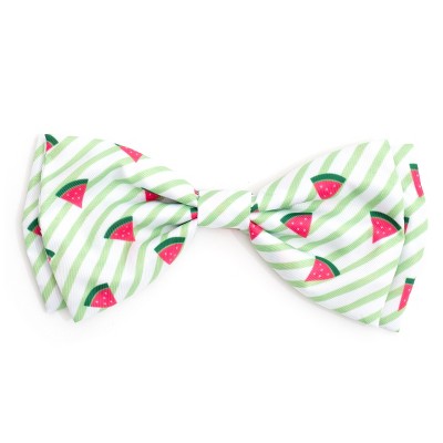 The Worthy Dog Stripe Watermelon Bow Tie Accessory