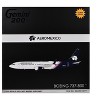 Boeing 737-800 Commercial Aircraft with Flaps Down "AeroMexico" White with Dark Blue 1/200 Diecast Model by GeminiJets - 3 of 3