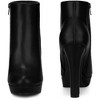 Perphy Women's Pointy Toe Platform Block Heel Ankle Boots - 2 of 3