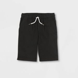 Boys' Playwear 'At the Knee' Pull-On Shorts - Cat & Jack™ Black XXL Husky - 1 of 2