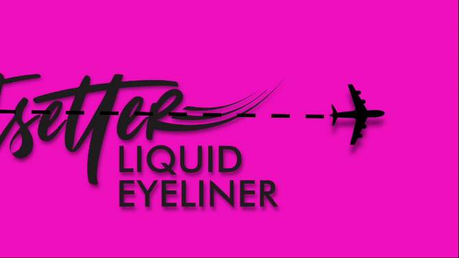 L.A. Girl Brush Jetsetter Liquid Eyeliner - Black - 0.034 fl oz, 2 of 12, play video