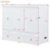 Full/Queen Size Murphy Bed with USB Port and a Large Drawer - ModernLuxe - 4 of 4