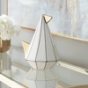 Dahlia Studios Sydney 9 3/4" White Ceramic Geometric Bird Ornament - 2 of 4