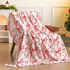 Lomsoe Christmas Bow Throw Blanket Red Blanket Flannel Soft Cute Christmas Bow Xmas Room Decor Gifts for Sofa Couch Travel Bed. - 2 of 4