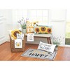 C&F Home 12" x 24" Sunflower Trio Hooked Pillow - 3 of 4