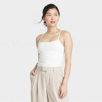 Esme Girls Comfortable camisole cami tank top XS S M L XL white