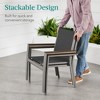 Best Choice Products Set of 2 Textilene Chairs, Conversation Dining Accent Furniture w/ Armrests - 4 of 4