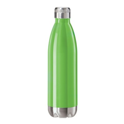 Oggi Calypso Green Neon Finish Stainless Steel 25 Ounce Sport Bottle with Screw Top