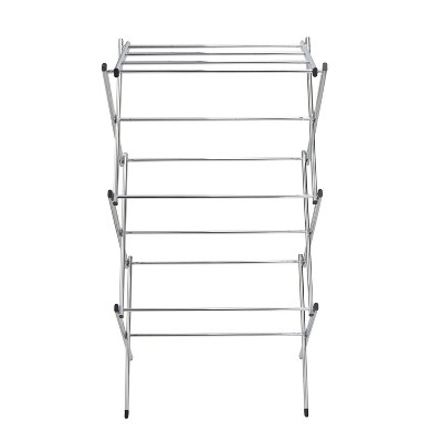 Chrome Slim-Profile Collapsible Clothes Drying Rack