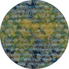 Unique Loom    Outdoor Modern Vortex Area Rug - 2 of 4