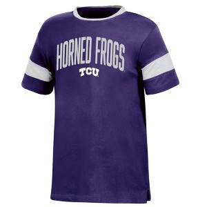 NCAA TCU Horned Frogs Girls' Knot T-Shirt - 1 of 3