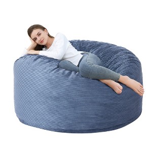 Bean Bag Chair Cover Only, Corduroy Bean Bag Cover No Filler for Adults Kids, Giant Adult Beanbag Chair Cover with Washable Cover - 1 of 4