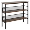 NicBex Narrow Console Table with 2 Open Storage Shelves,Stylish Entryway Table with Adjustable Feet,Modern Couch Table for Living Room,Rustic Brown - 2 of 4
