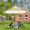 Yescom 10x10Ft UV30+ Gazebo Replacement Top for 2 Tier Outdoor Canopy Cover Patio Backyard Party Deck Ivory+Sand Beige/Khaki - 2 of 4