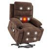 Recliner Chair, Recliner for Elderly with Heat and Massage, Stand Assist with Cup Holders, Side Pocket, USB Port, Single Sofa Seat for Living Room - 2 of 4