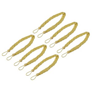 Unique Bargains Curtain Braided Drapery Holdback Holder Decorative Rope Tie Back - 1 of 4