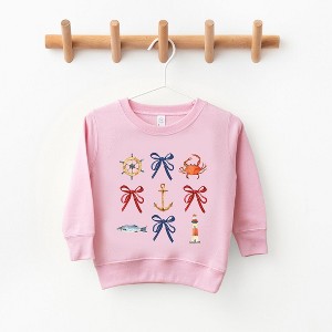 The Juniper Shop Coquette Nautical Collage Toddler Graphic Sweatshirt - 1 of 3