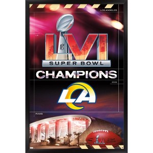 Trends International NFL Los Angeles Rams - Super Bowl LVI Champions Framed Wall Poster Prints - 1 of 4