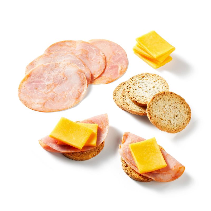 Hot Capicollo, Sliced Cheddar Cheese and Toasted Sesame Rounds - 2.7oz - Good &#38; Gather&#8482;, 3 of 5