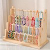 SEVOBAL Utility Storage Shelves Wooden Detachable Display Stand Holder For Jewelry Earrings Bracelet Necklace , Beige, 12.6"*6"*10" - 4 of 4