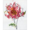 Design Works Counted Cross Stitch Kit 5"X7"-Pink Floral - 2 of 2