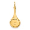 Black Bow Jewelry 14k Yellow Gold 3D Frying Pan with Enameled Egg Charm - 3 of 4