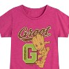 Girls' - Marvel - Guardians of the Galaxy Groot Collegiate Fitted Short Sleeve Graphic T-Shirt - 2 of 4