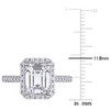EVERLY JEWELRY  |   10K White Gold 2 7/8 CT DEW Created Moissanite-White Fashion Ring - 3 of 4