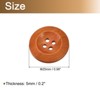 Unique Bargains Wooden DIY Craft Clothing Sewing Buttons 50 Pcs - 2 of 4