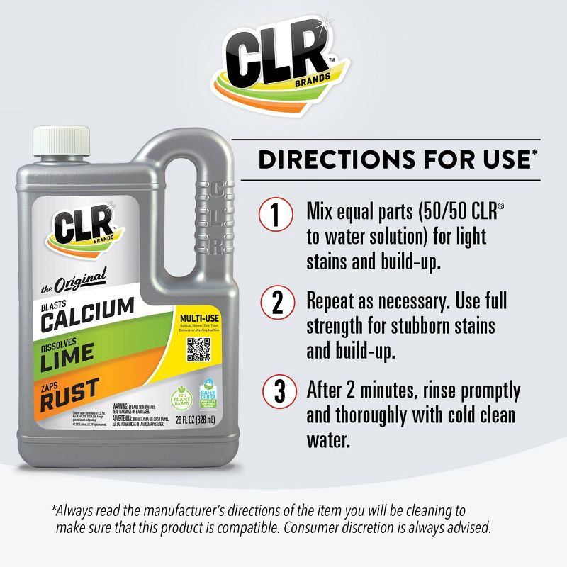 CLR Calcium Lime and Rust Remover - 28 fl oz, 6 of 12