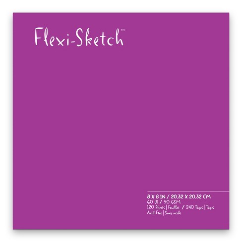 Flexi-sketch Blank Sketch Book 8x8-120 Sheets - Amethyst : Target
