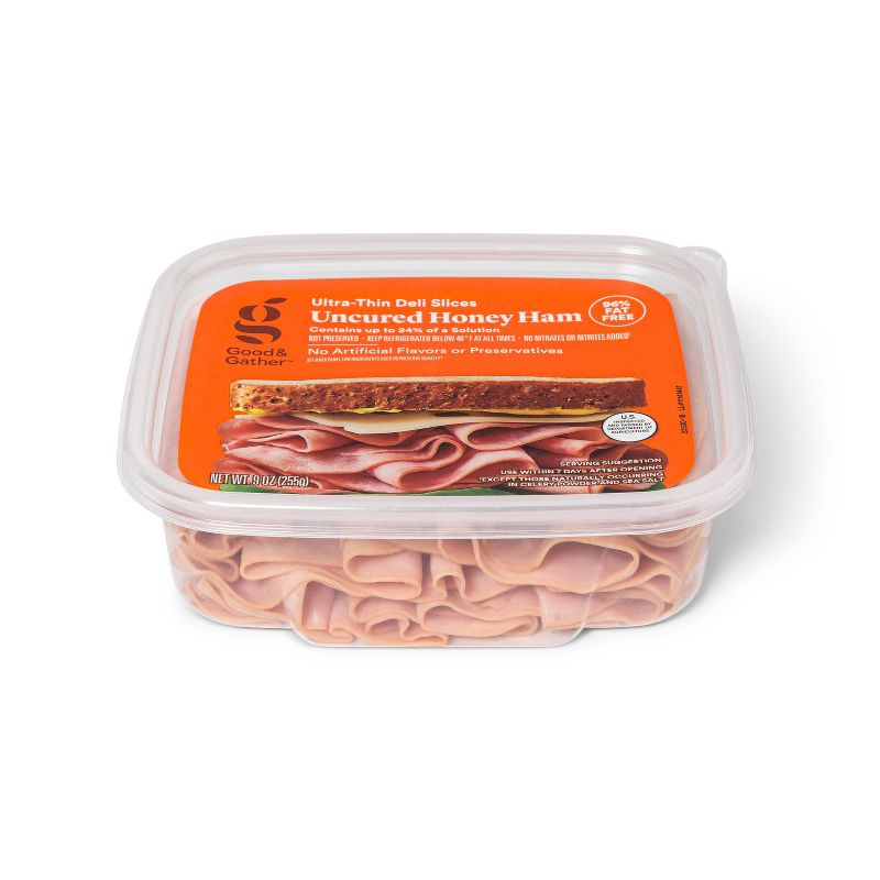 Uncured Honey Ham Ultra-Thin Deli Slices - 9oz - Good &#38; Gather&#8482;, 3 of 5