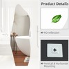 Wooakway 59"H/64"H/71"H Asymmetrical Accent Wall Mirror Novelty Full Length Mirror for Living Room Bedroom Entryway - 3 of 4