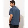 INSPIRE CHIC Men's Polka Dots Short Sleeves Button Printed Summer Shirts - 3 of 4