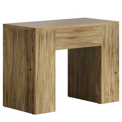 31.5" Farmhouse End Table, Modern Side Table with Heavy-Duty Wooden Pedestal for Living Room, Bedside Nightstand for Bedroom, Easy Assembly