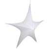 Northlight Foldable Tinsel Christmas Star Outdoor Decoration - 51" - White - 3 of 4