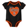 NCAA Oklahoma State Cowboys Infant Girls' 3pk Bodysuit - 3 of 4