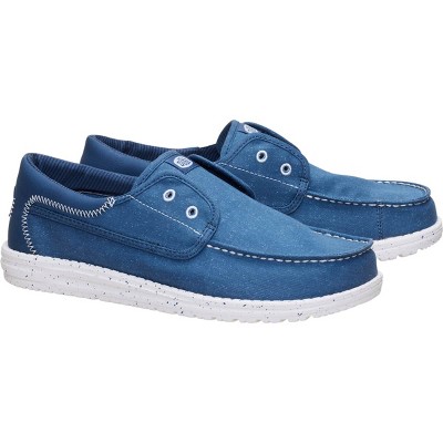 HEYDUDE Men Wally Cru Stretch Canvas , Ensign Blue/Multi, 12 — фото 2