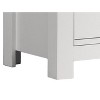 Airsurfer Compact White Nightstand Modern White Two-Drawer Nightstand Bedroom Furniture for Bedroom Organization - 3 of 4