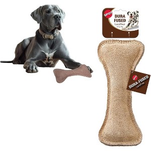 Spot Dura-Fused Leather Bone Dog Toy - 9" - 1 of 4